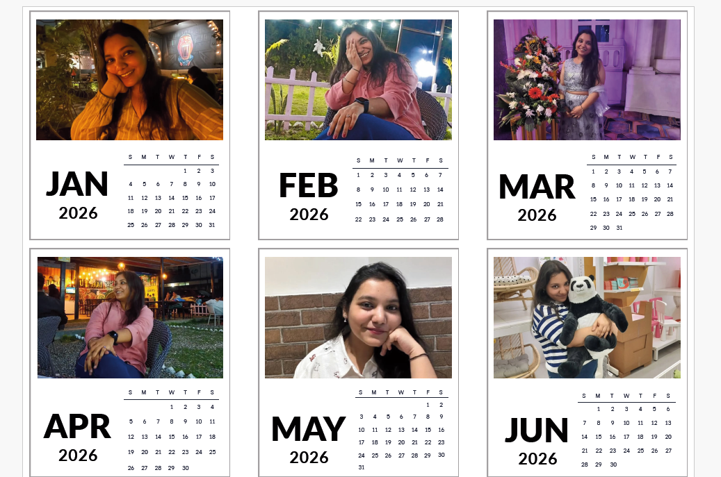 2026 Magnet Calendar